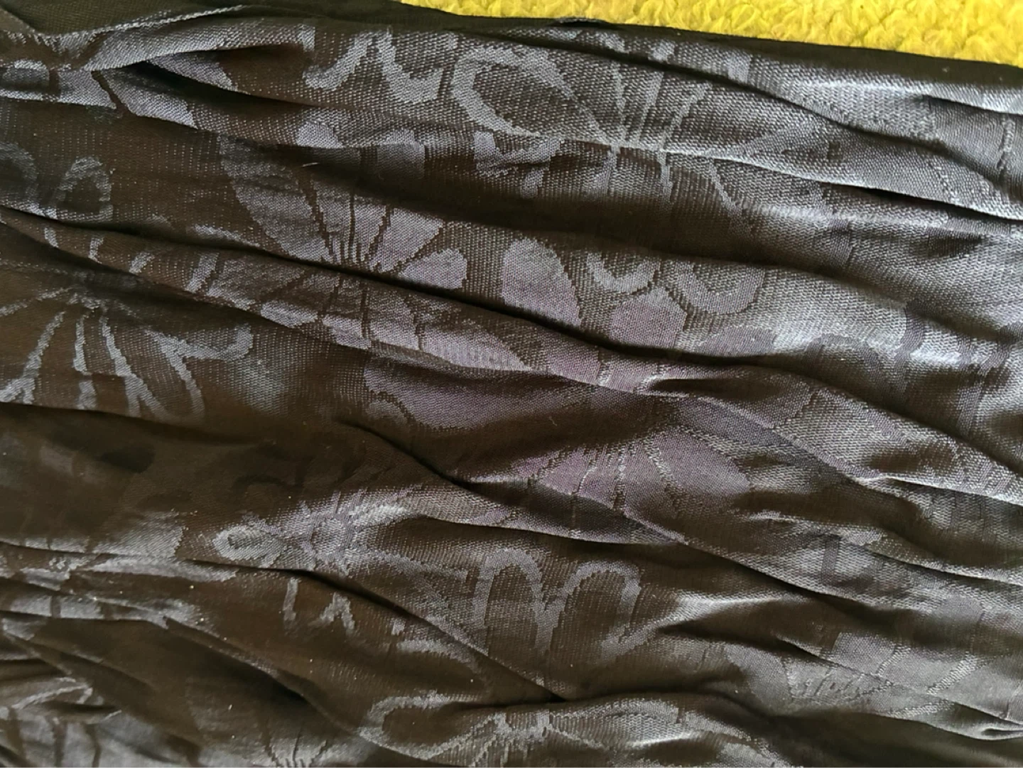 着物　帯揚げ　黒の写真2枚目