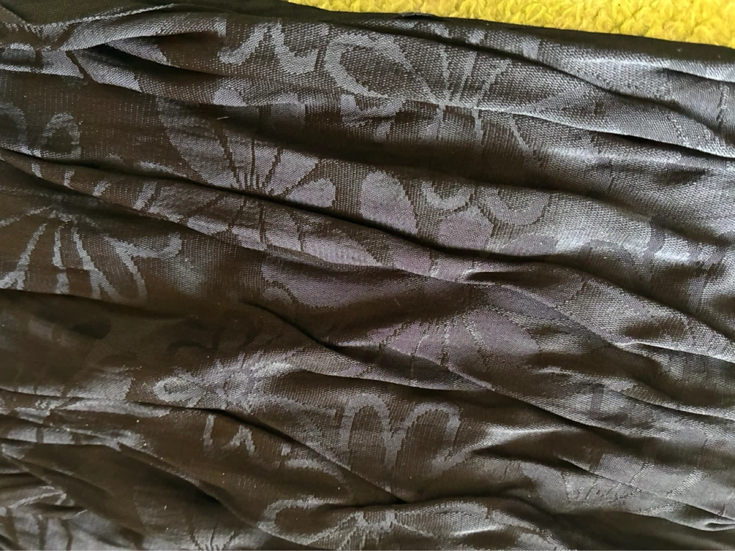 着物 帯揚げ 黒の写真2枚目