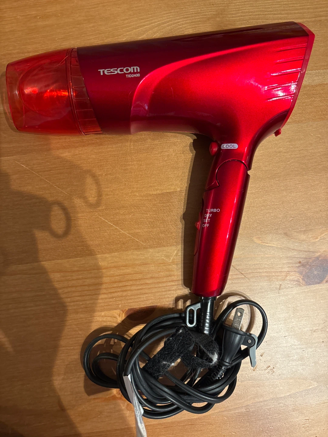 テスコム ヘアドライヤー TID2400 赤
