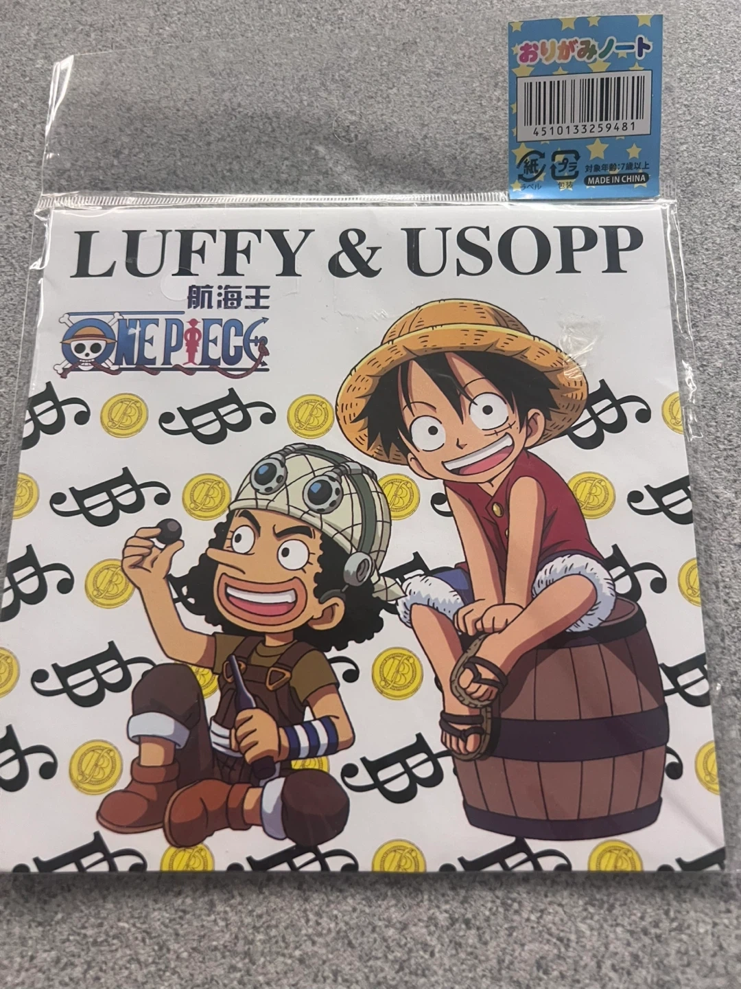 ワンピース おりがみノート 3種セットの写真4枚目