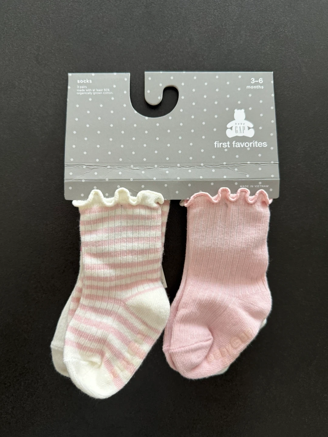 👶GAP ベビー靴下 3足セット 3-6ヶ月