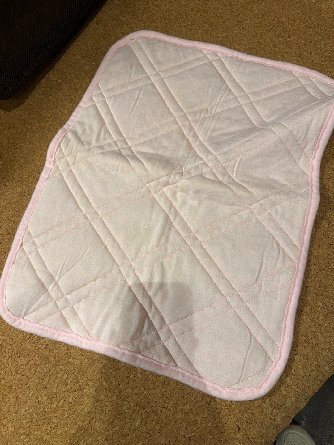 カフェマット 小型犬用 キルティング ピンク