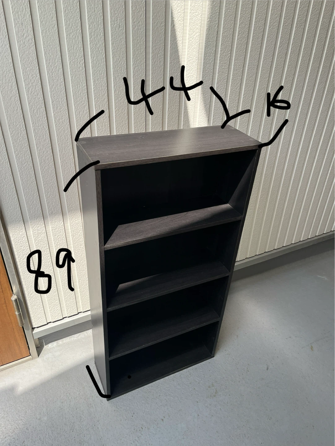 シンプル木目調 本棚 収納棚 ダークブラウン