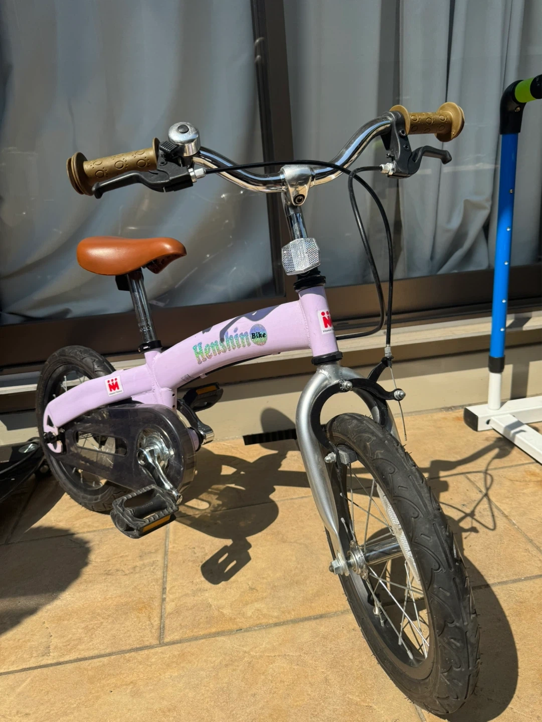 へんしんバイク 子供用自転車 パープル