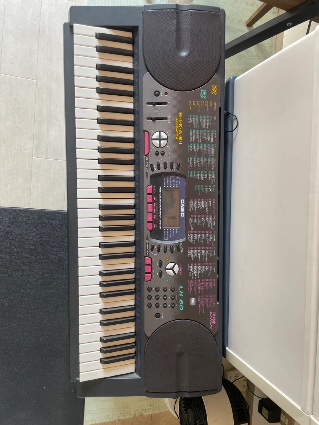 カシオ 電子キーボード LH-60 光ナビゲーション