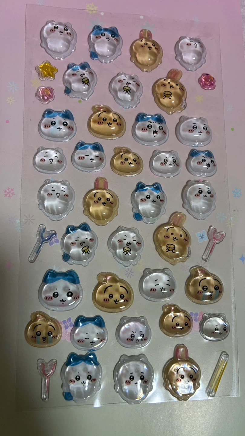 4枚ちいかわ ぷっくりシール 4種セットの写真2枚目