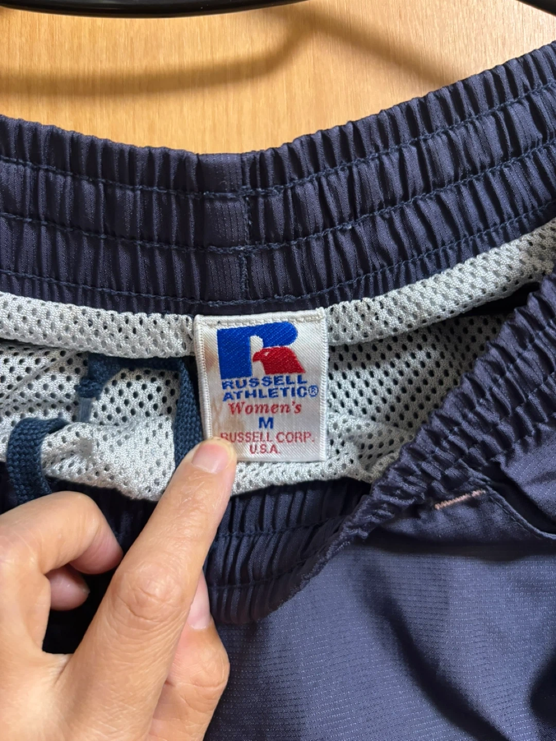 ラッセルアスレチック ハーフパンツ 紺 Mの写真2枚目