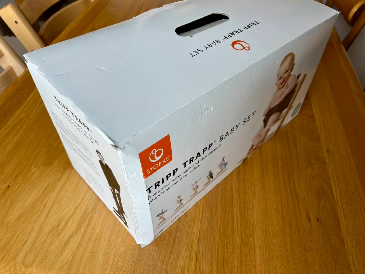 【未使用品!】ストッケ トリップトラップ ベビーセット(ソフトミント)の写真2枚目