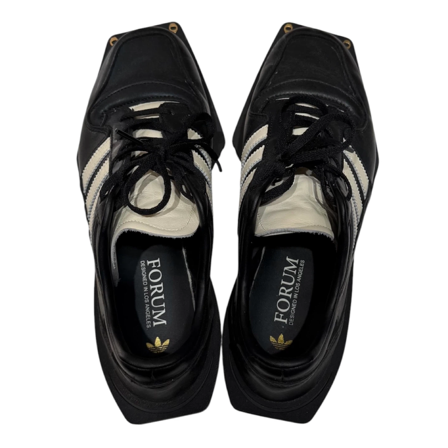 adidas FORUM SQ W CBLACK/CREWHT/GOLDMT 27.5cmの写真4枚目