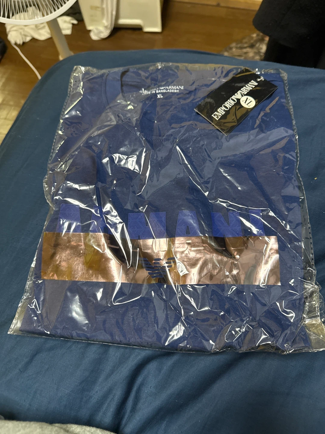 エンポリオアルマーニ Tシャツ 青 XL