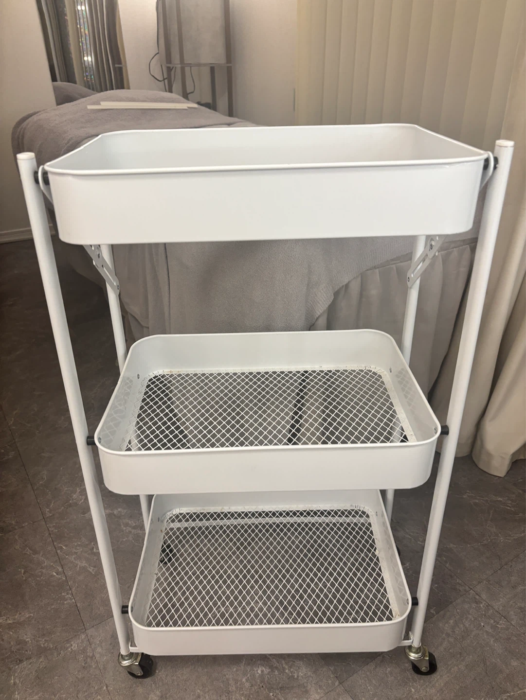 chiitake様専用　3段 キッチンワゴン ホワイト