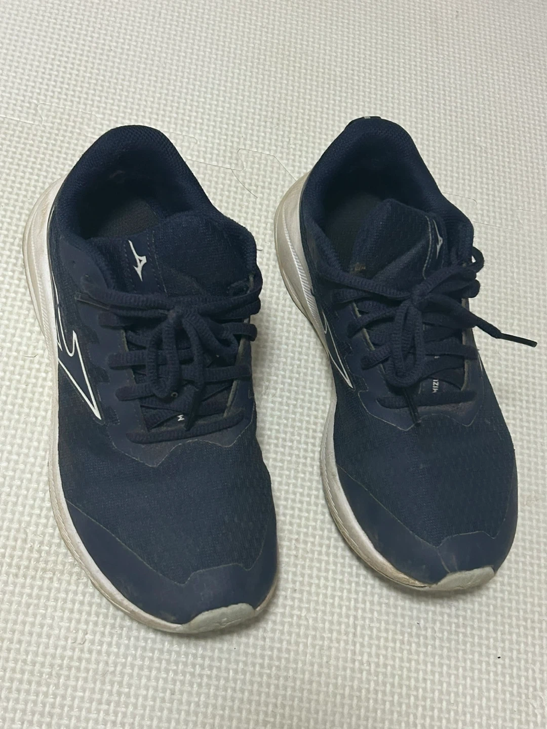 22.5cm MIZUNO(ミズノ) エスペランザー Jr. 子ども 運動靴 軽量 ネイビー