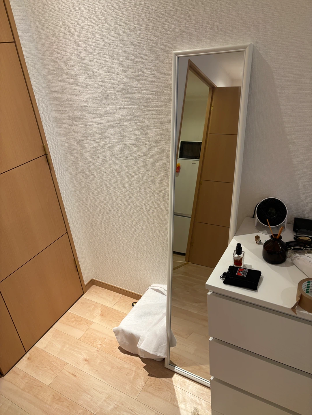 【ikea】スタンドミラー, ホワイト