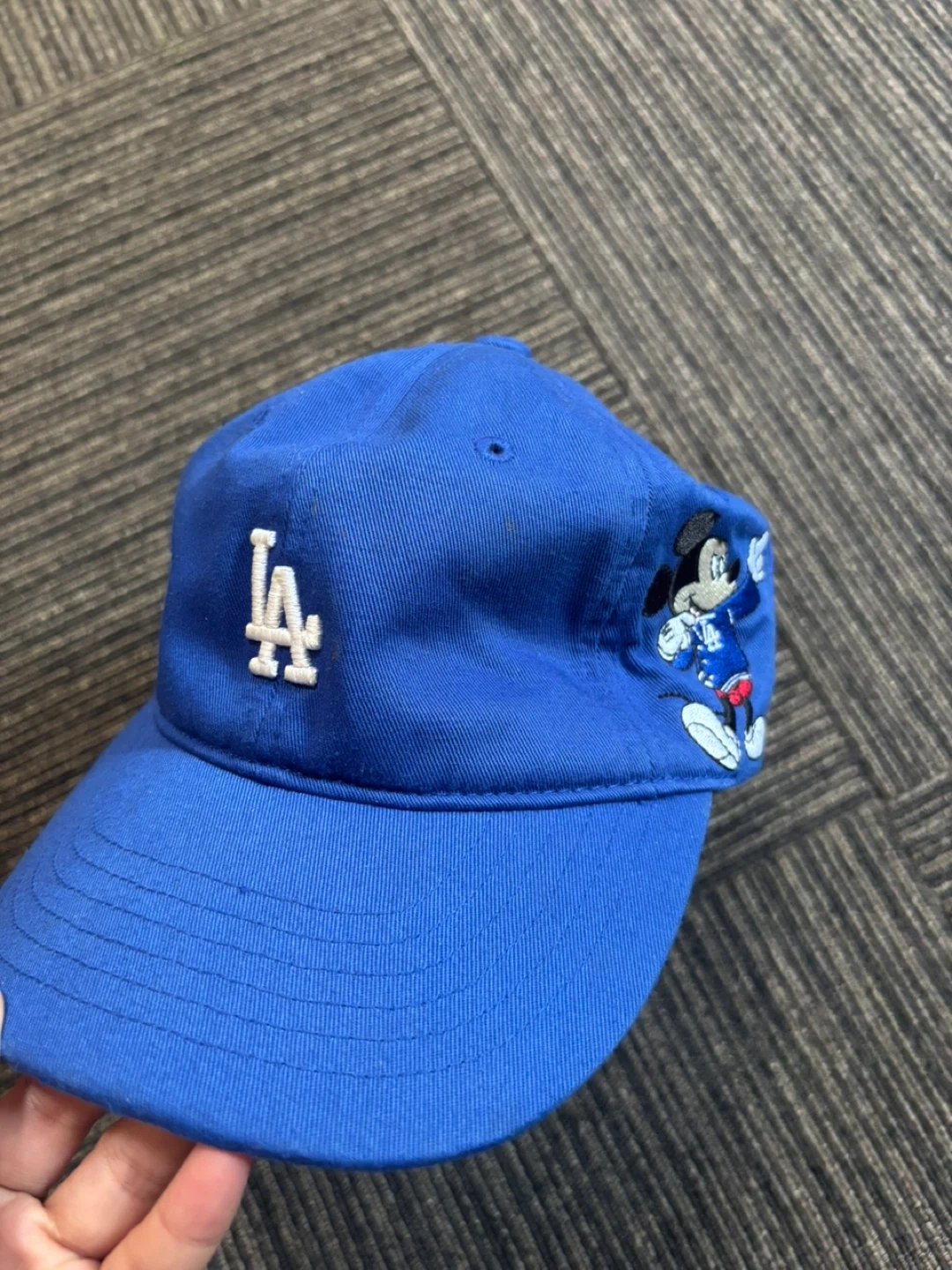 MLB ドジャース ミッキーコラボ キャップ 青