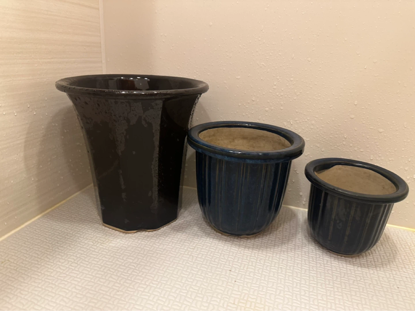 植木鉢 3点セット 陶器製の写真2枚目