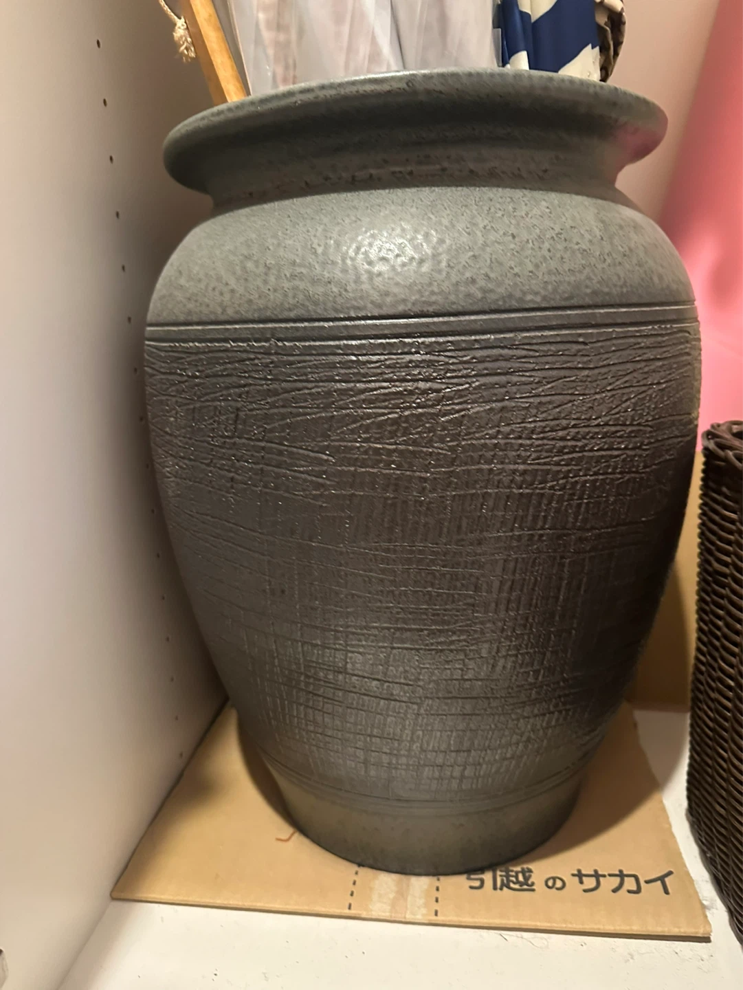 花瓶 陶器 グレー モダン