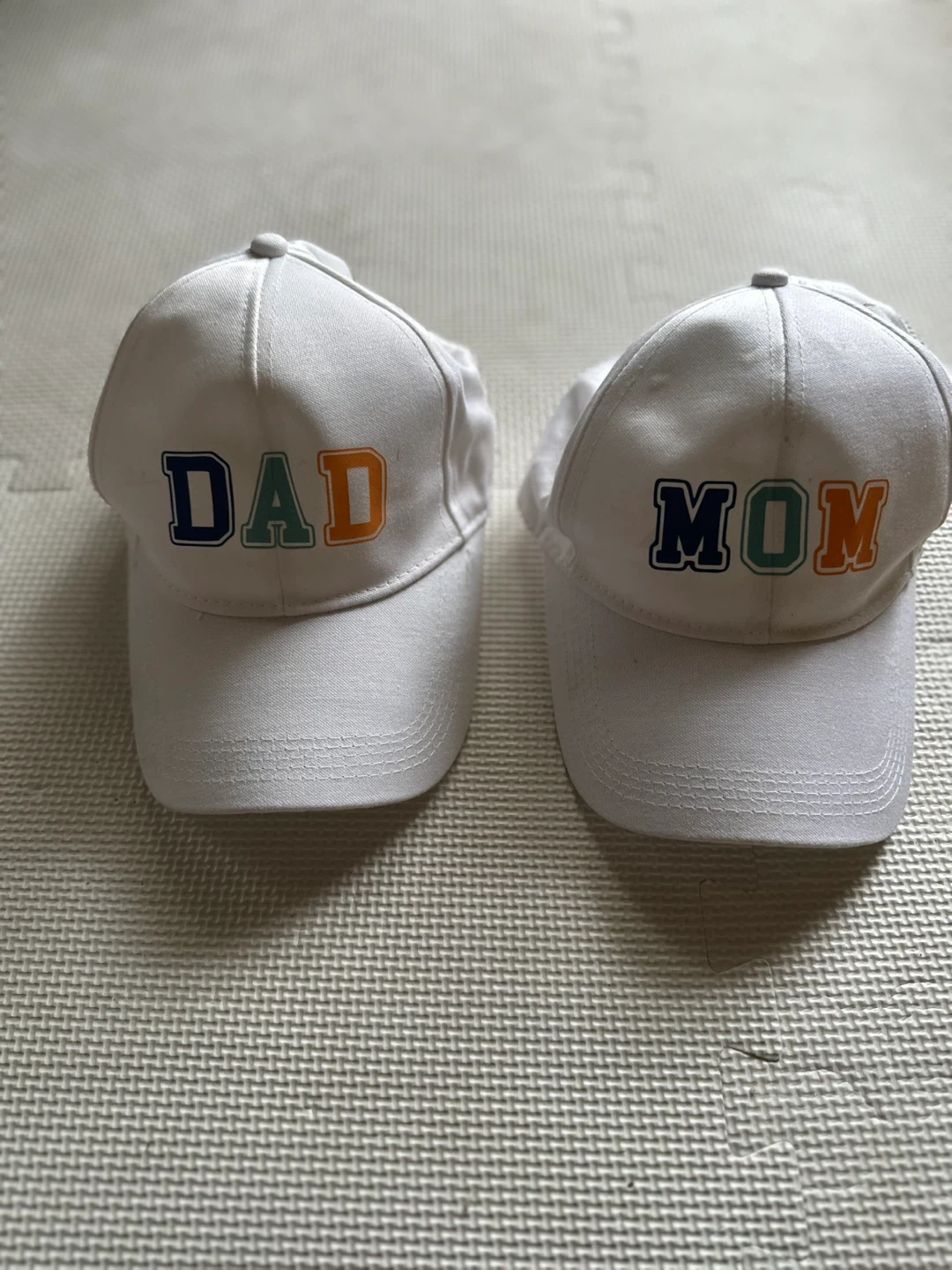 親子ペアキャップ DAD MOM 2個セット