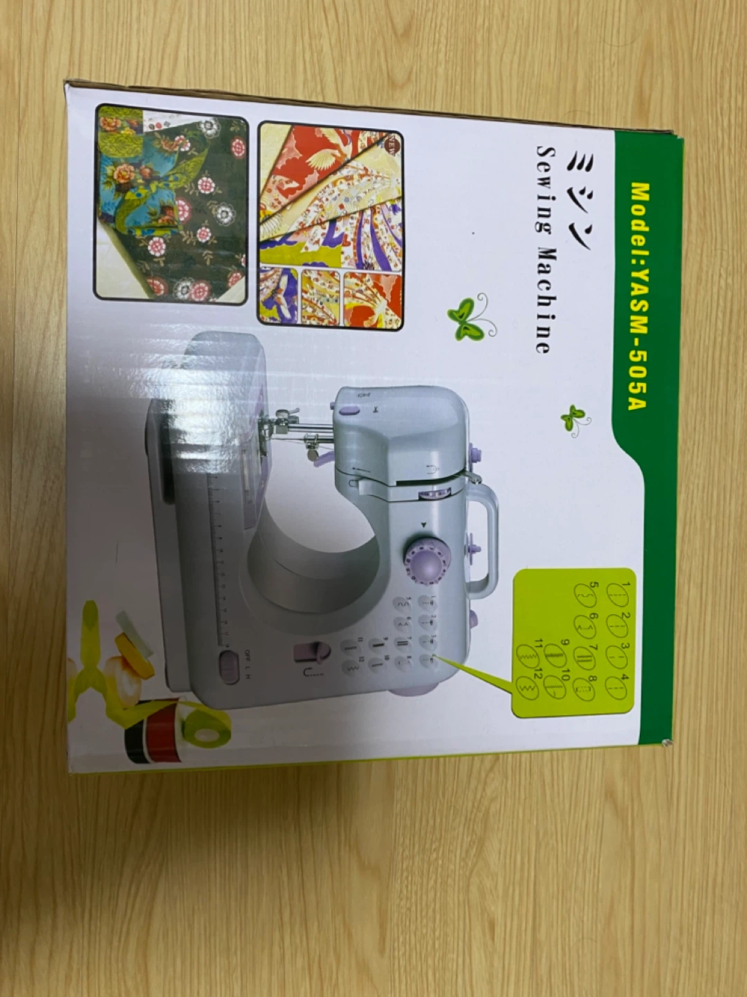 ミシン YASM-505A 裁縫セット付きの写真2枚目