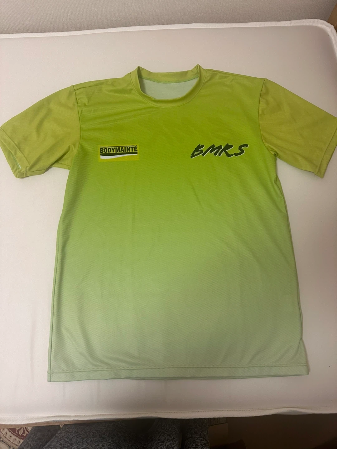 ボディメンテ ランニングTシャツ 黄緑