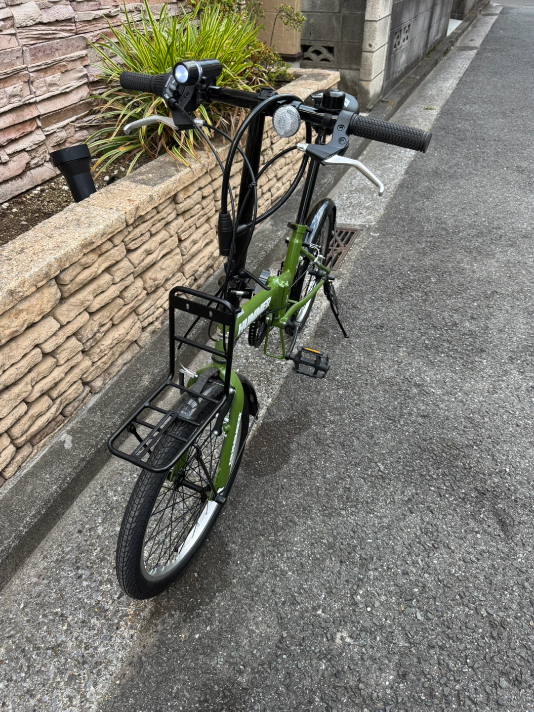 【美品】HUMMERの折りたたみ自転車の写真3枚目