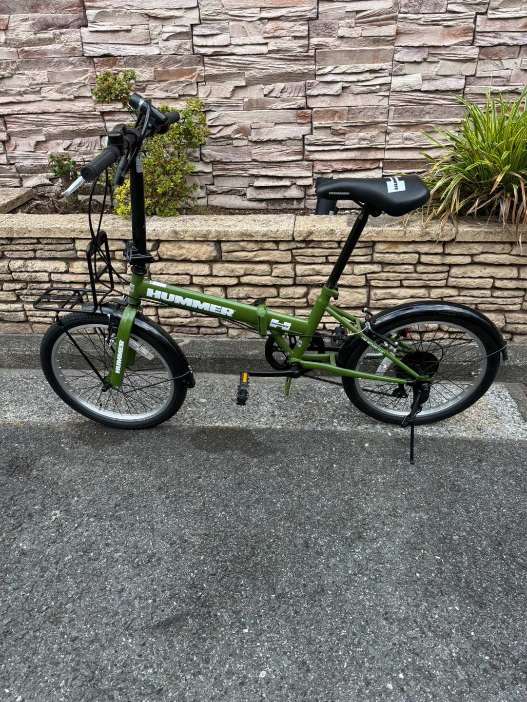 【美品】HUMMERの折りたたみ自転車の写真2枚目