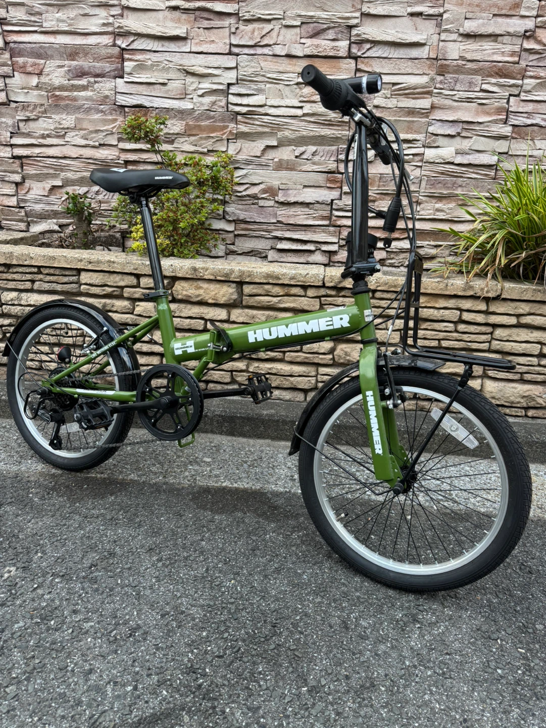 【美品】HUMMERの折りたたみ自転車