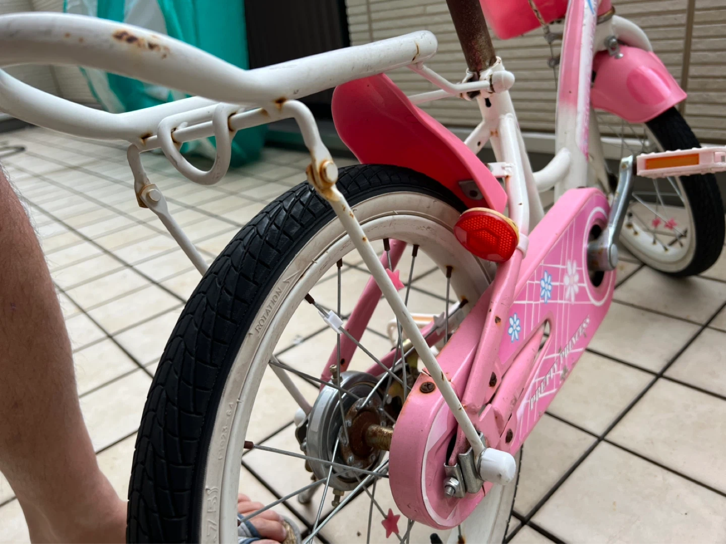 子供用自転車 16インチ 補助輪付き ピンク スイートメロディの写真5枚目