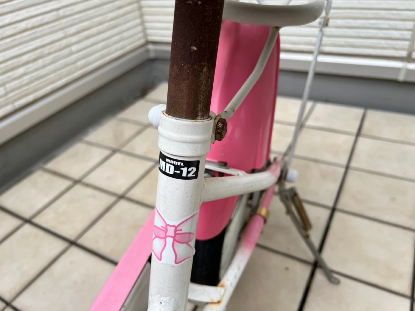 子供用自転車 16インチ 補助輪付き ピンク スイートメロディの写真6枚目