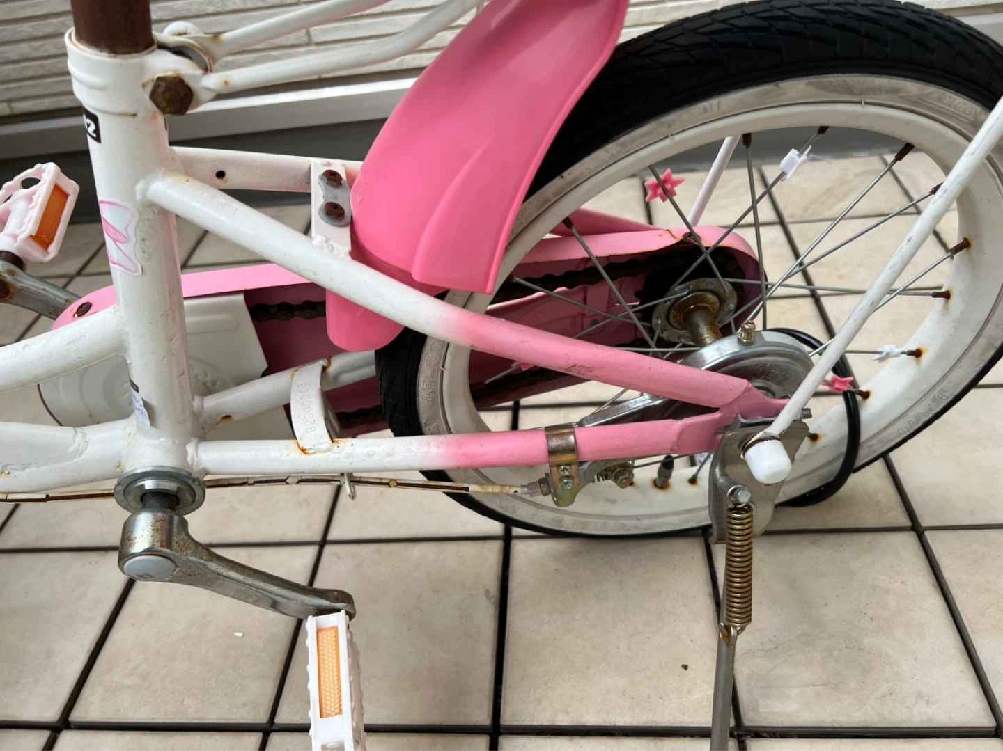 子供用自転車 16インチ 補助輪付き ピンク スイートメロディの写真9枚目