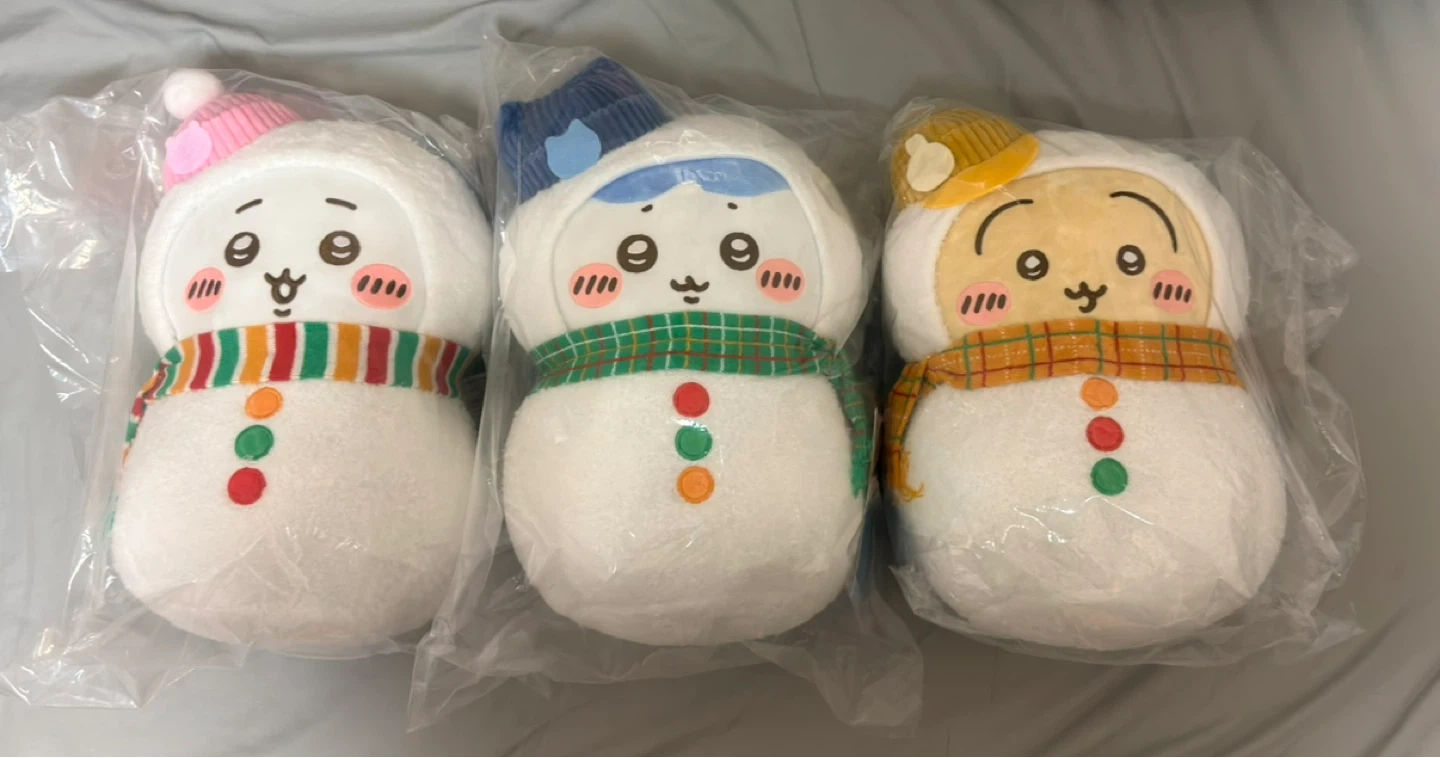 ちいかわ エニマイくじ ABC賞 雪だるまぬいぐるみ3点セット