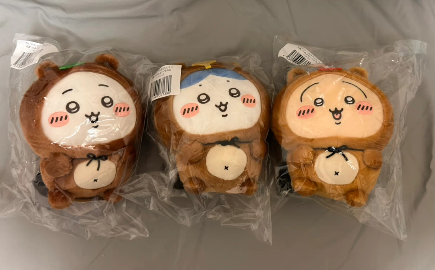 ちいかわ たぬき着ぐるみぬいぐるみ 3種セット