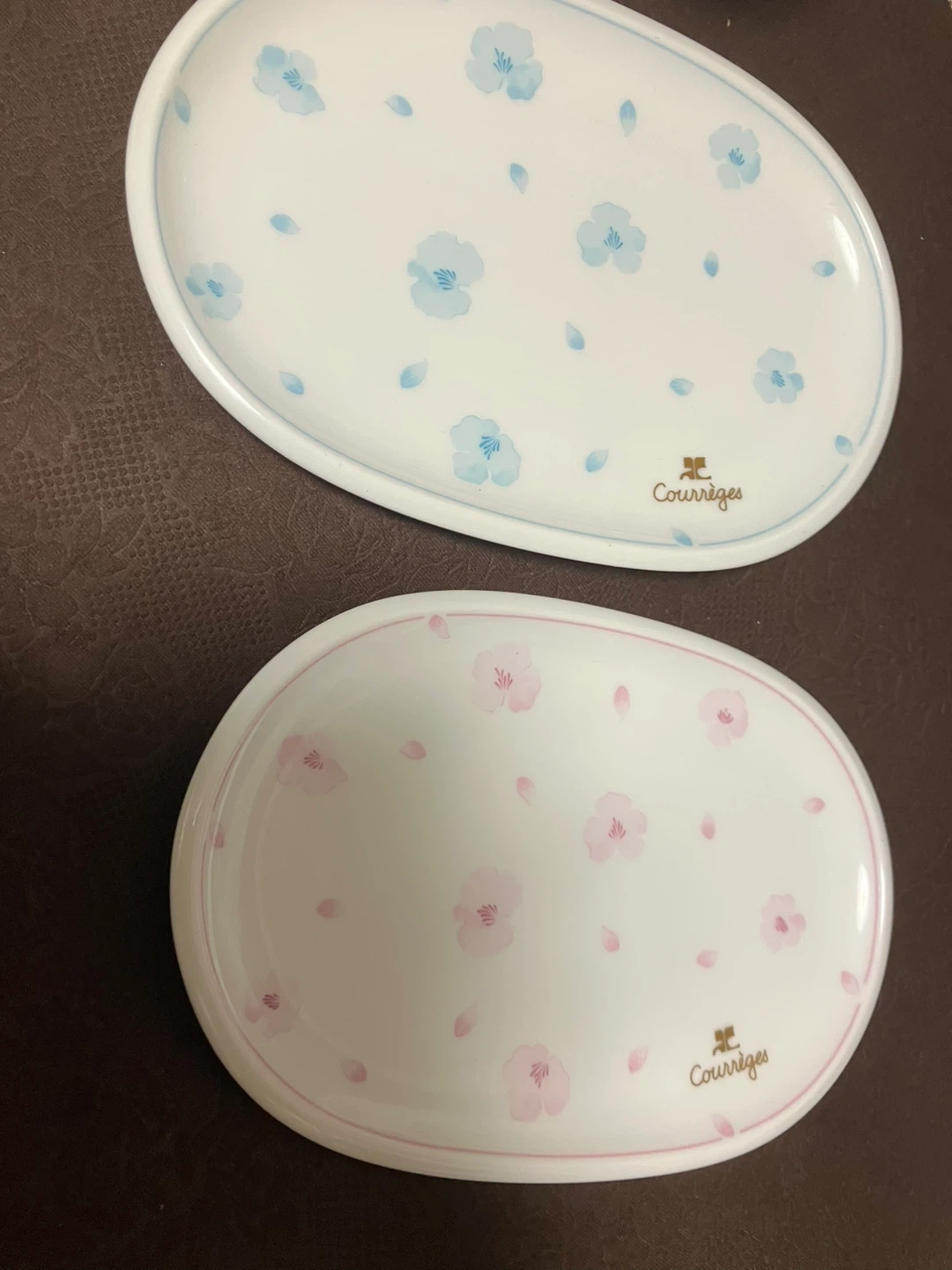 クレージュ ペア プレート 2枚セット 花柄 ノリタケ