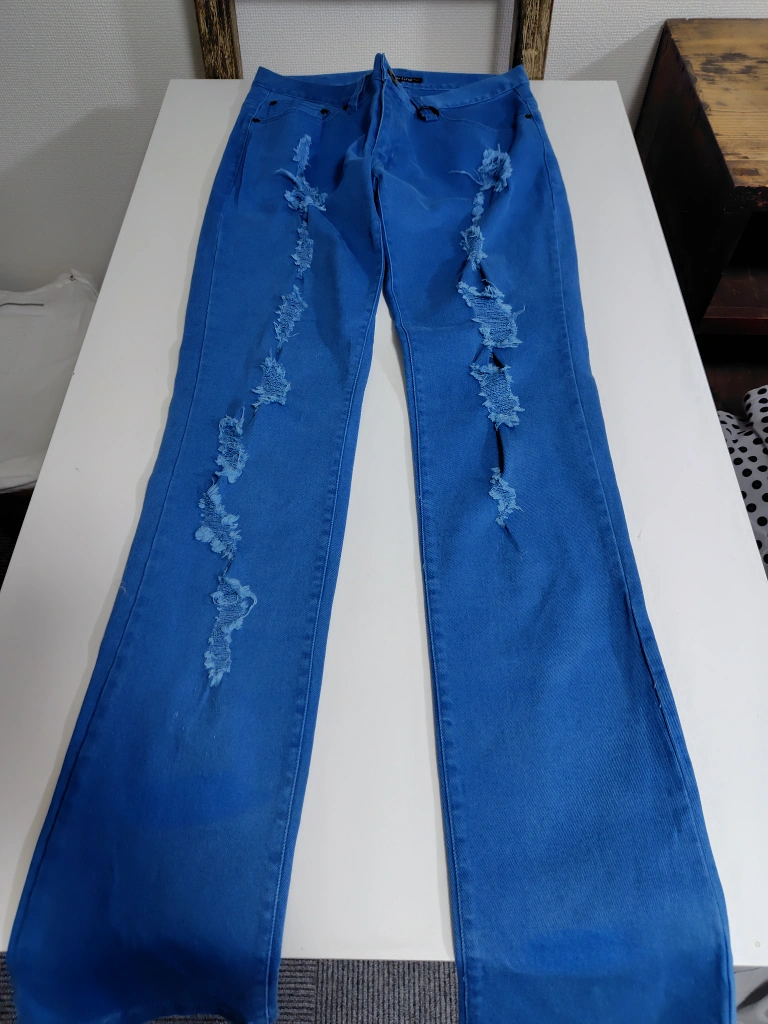 グロースバイグレイル デニムパンツ 青 Lサイズ