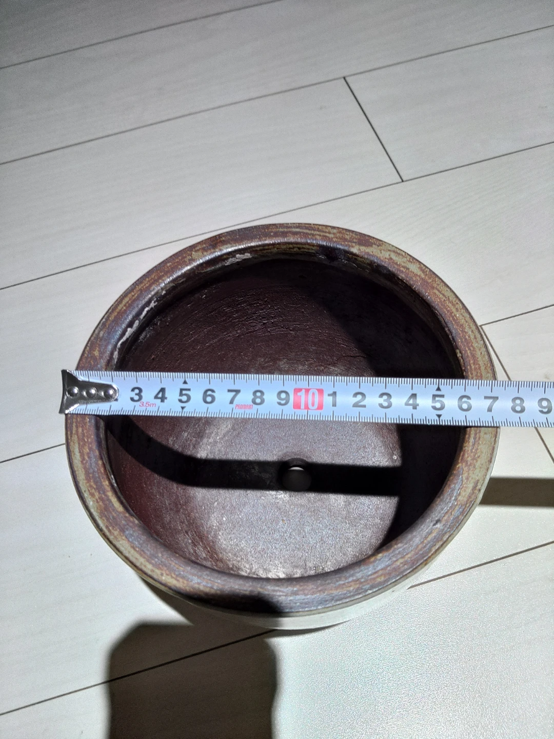 陶磁器 植木鉢 2個セット(大小)+受け皿2付き(大小)の写真5枚目