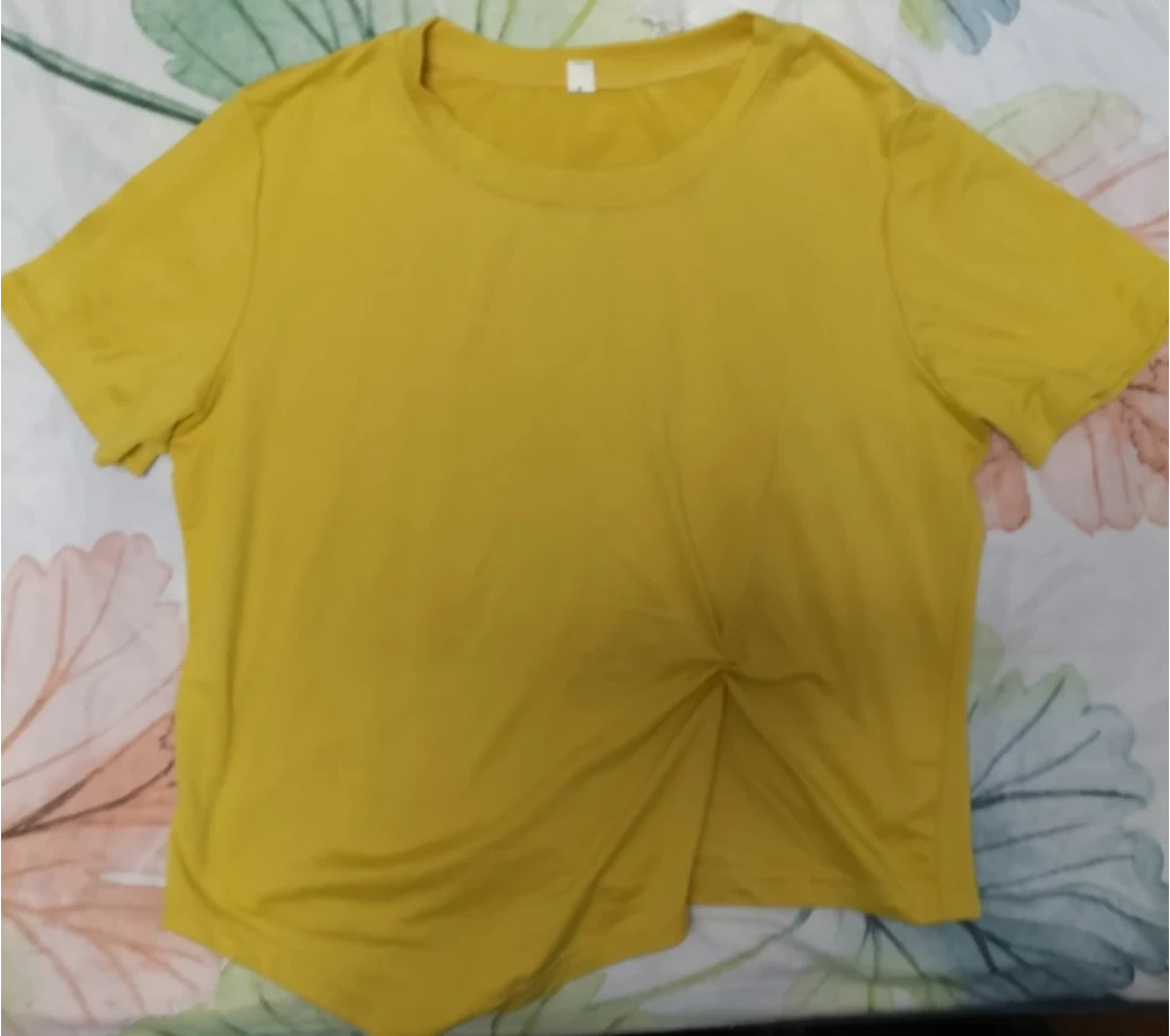 イエロー 半袖Tシャツ