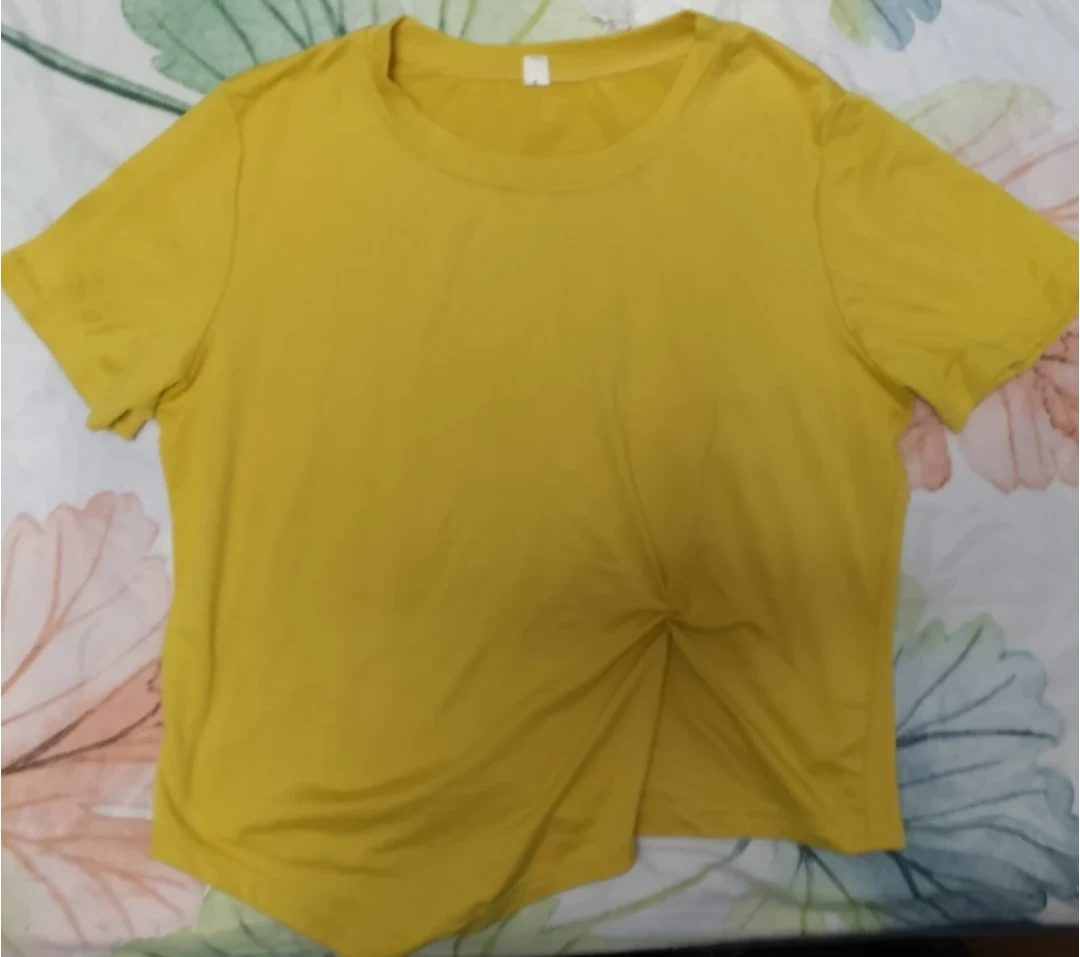 イエロー 半袖Tシャツ
