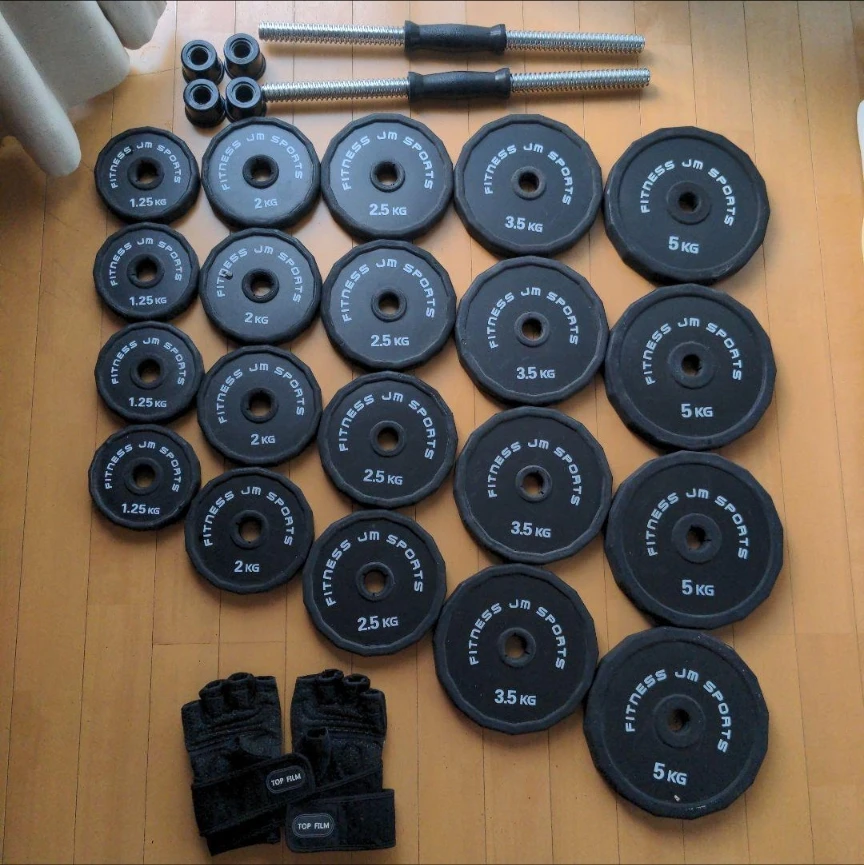 「筋トレ用グローブおまけ付き！」 可変式ダンベルセット総重量60キロ