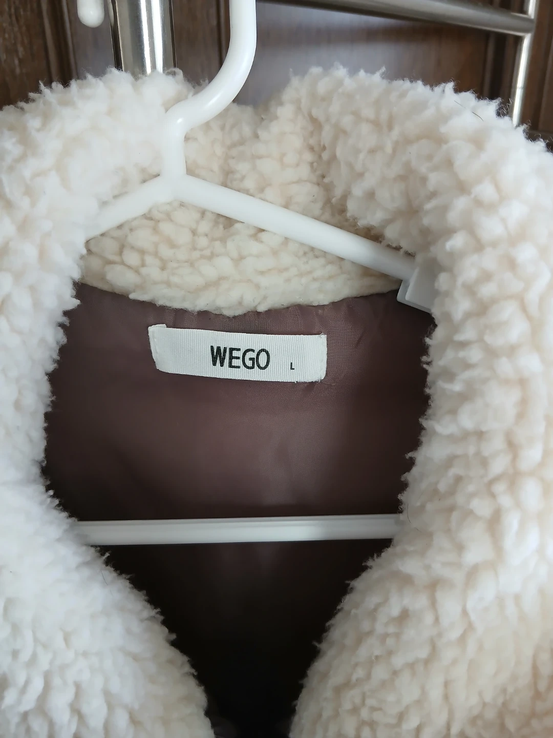 【WEGO】ウィゴー◇ボアジャケット フライトジャケット(L)アイボリーの写真3枚目