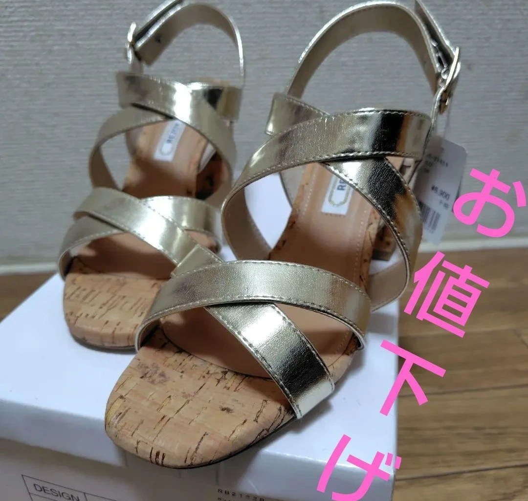 リゾイ サンダル ゴールド 24cm
