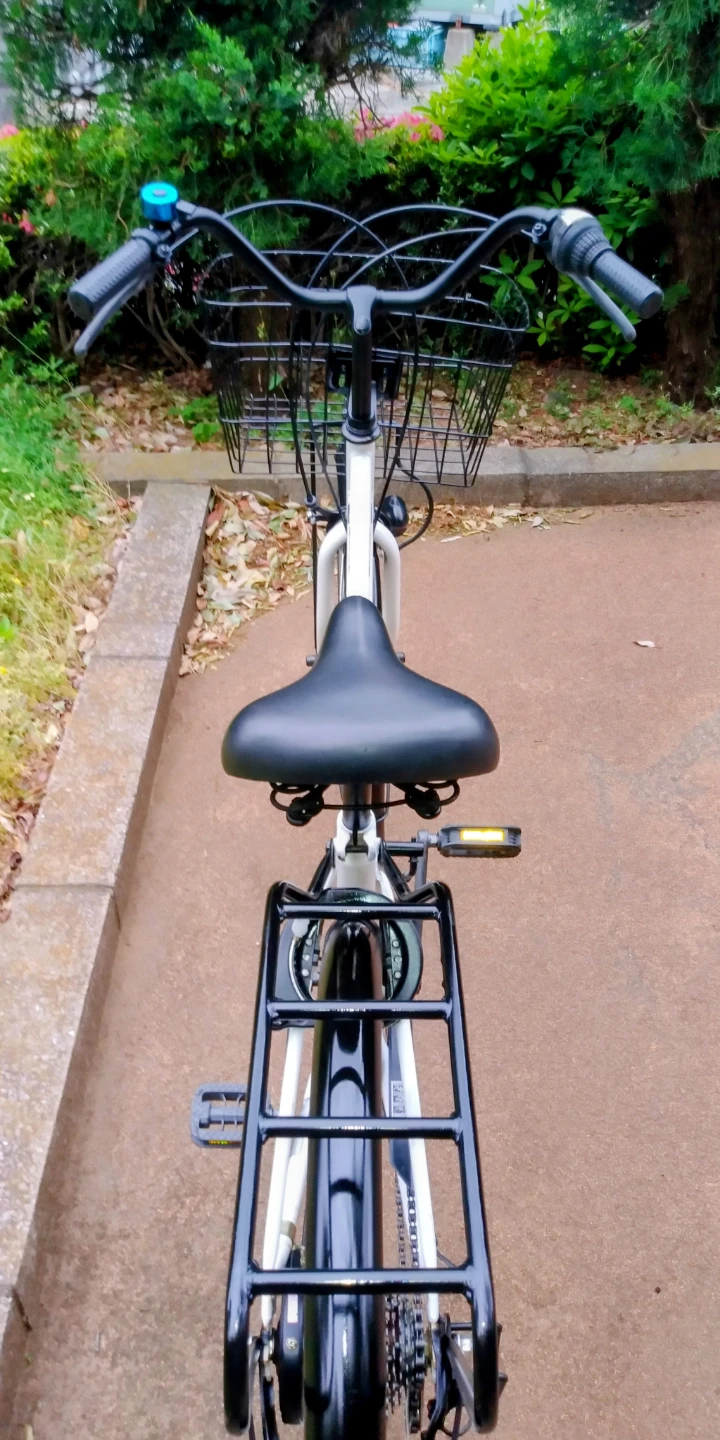 丸石自転車 白26インチ6段変速の写真4枚目