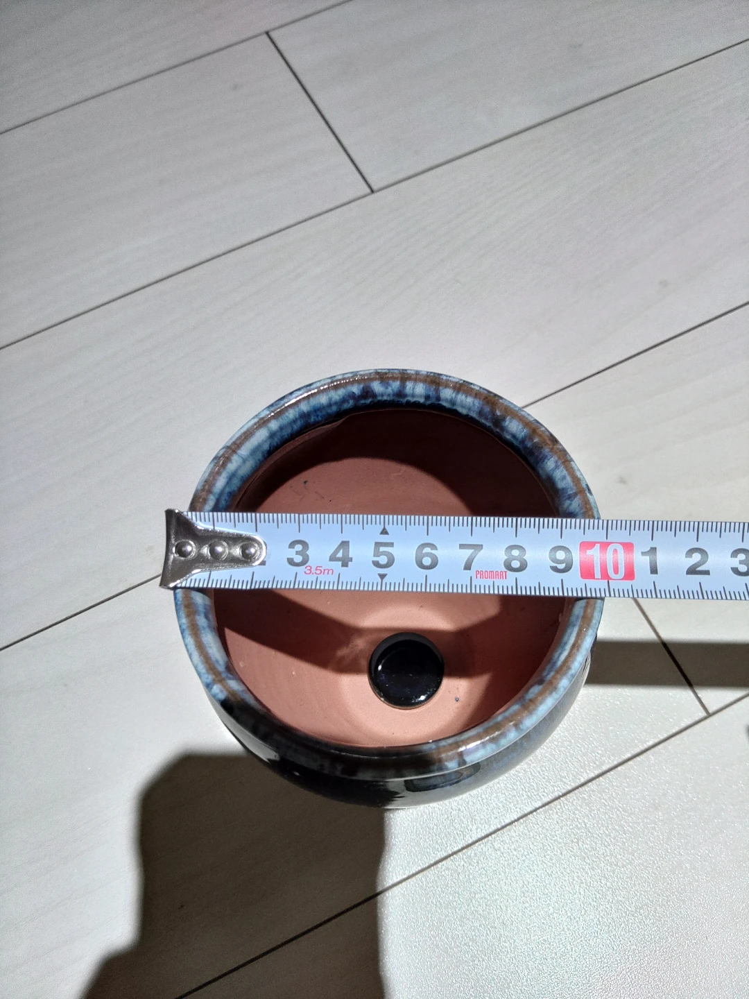 植木鉢 2個セット 藍色 陶器の写真4枚目