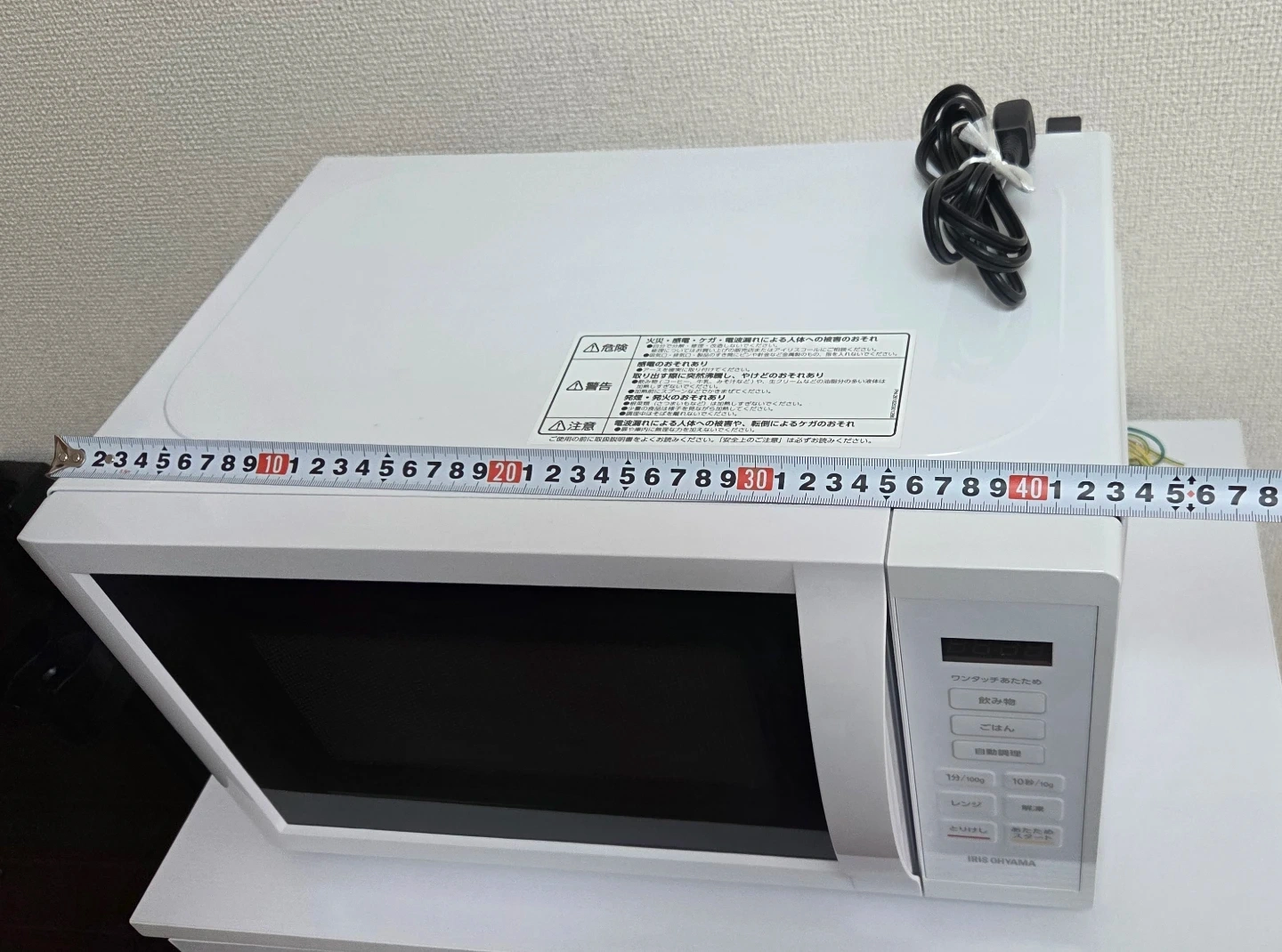 アイリスオーヤマ 電子レンジ IMB-T178-W 2023年製の写真2枚目