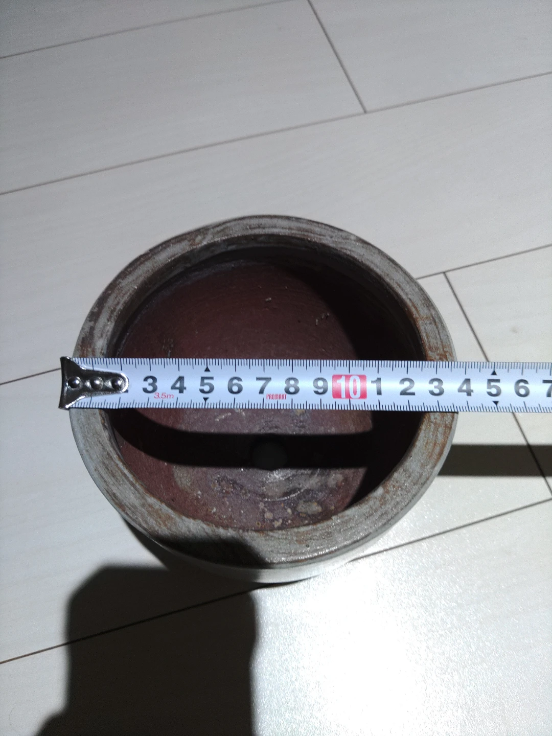 陶磁器 植木鉢 2個セット(大小)+受け皿2付き(大小)の写真4枚目