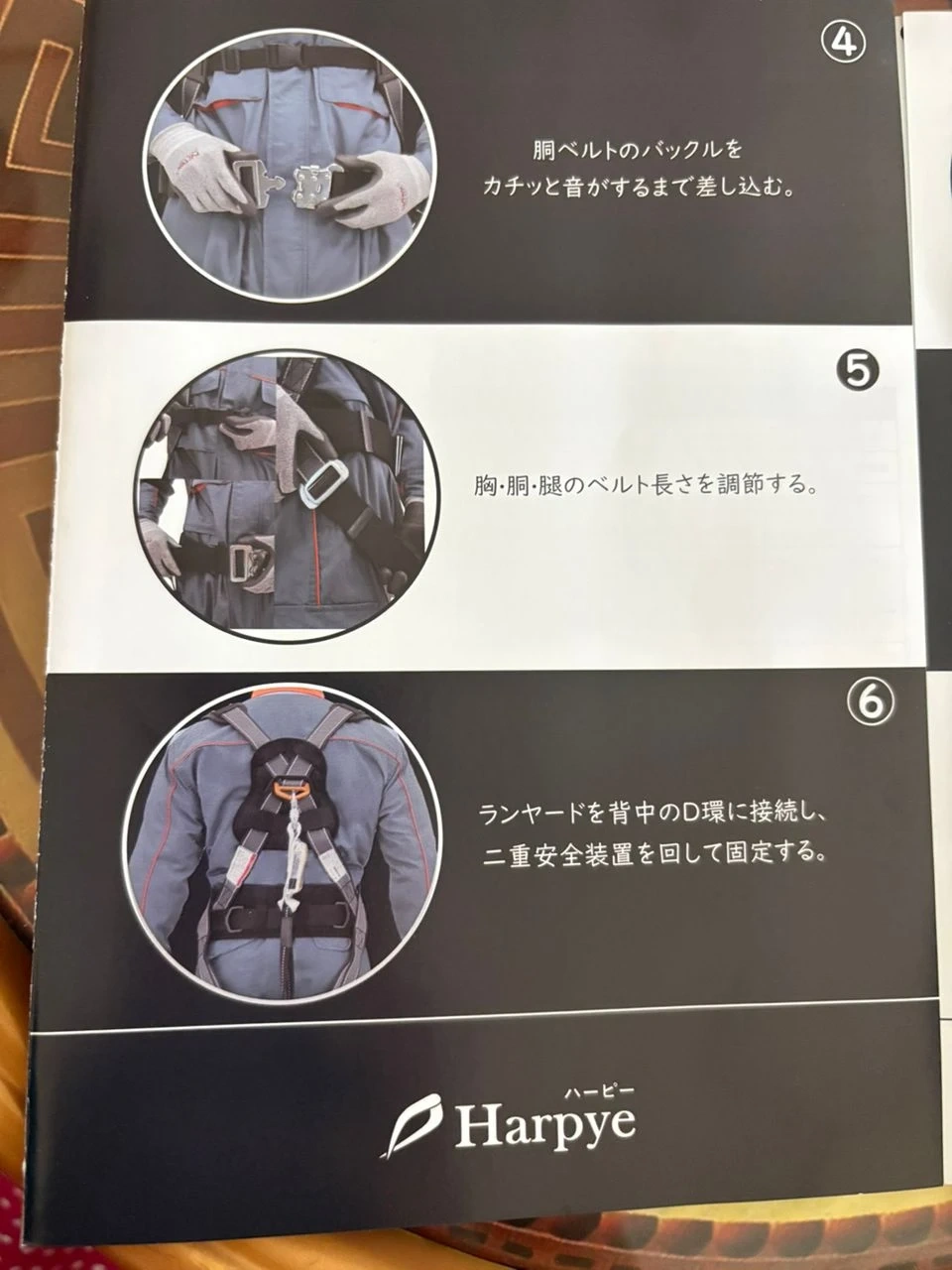 ハーピー フルハーネス型 墜落制止用器具 新規格適合の写真5枚目