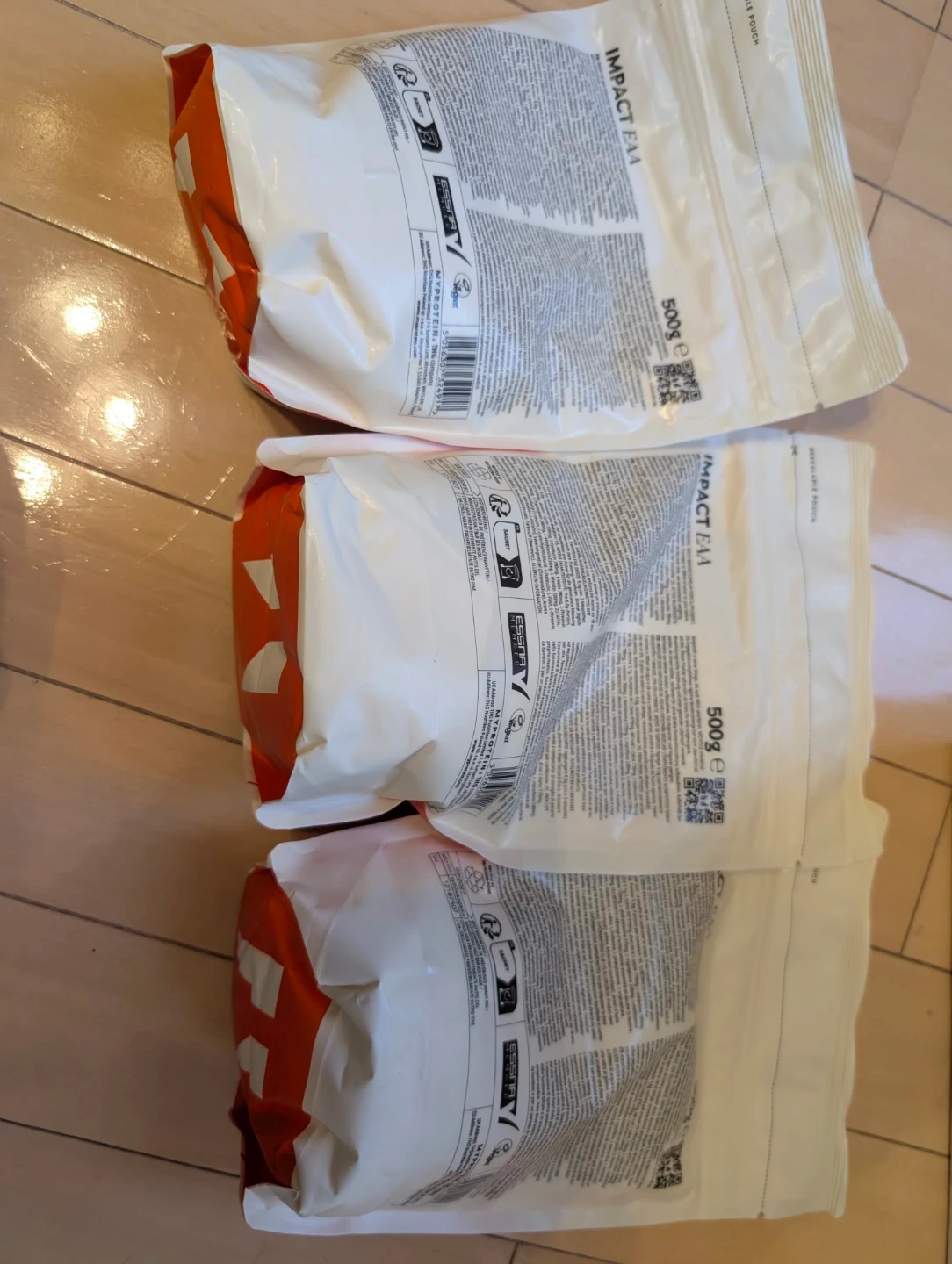 マイプロテイン IMPACT EAA 500g 3袋の写真2枚目