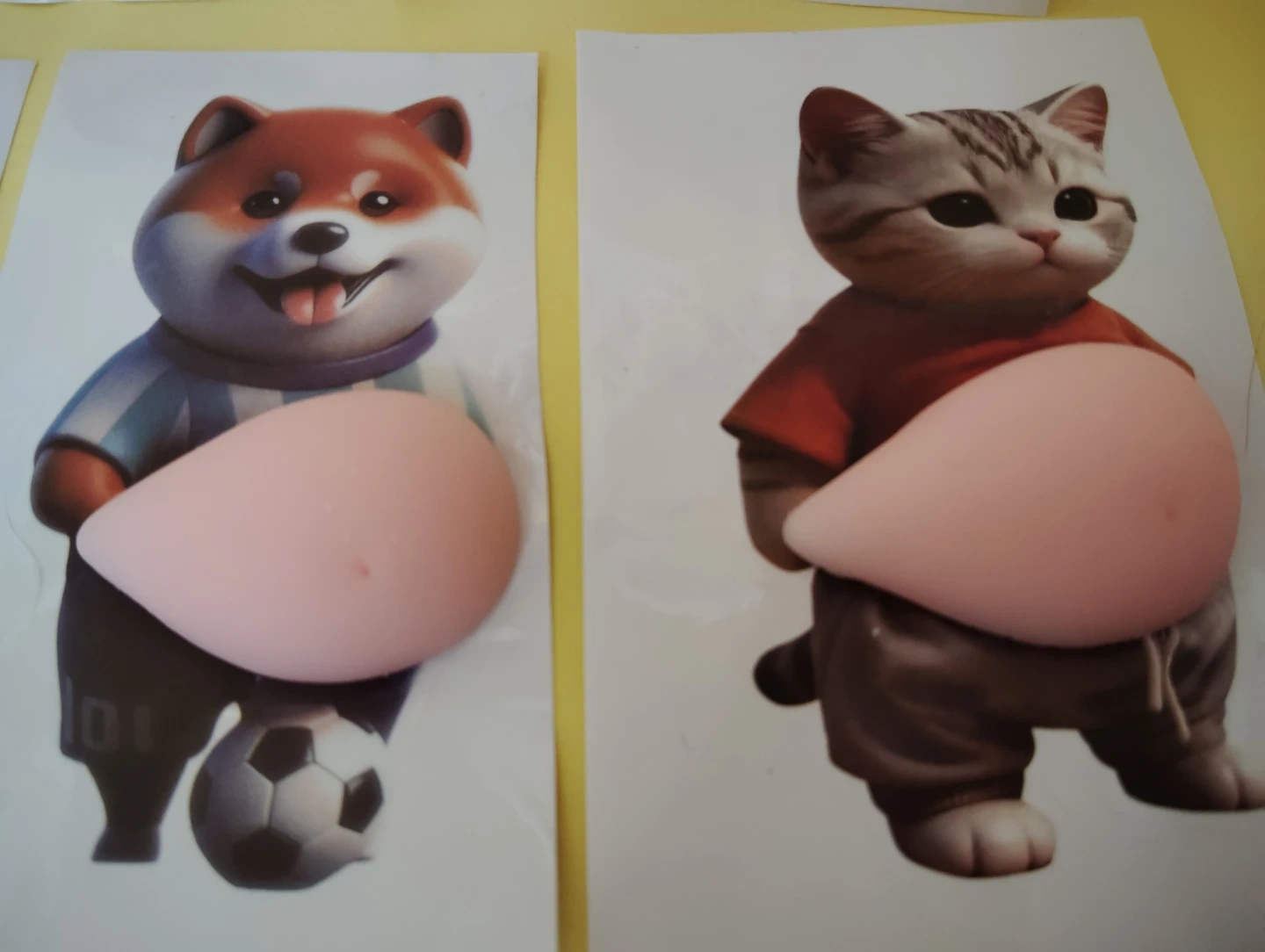 ぷよぷよ犬猫シール5枚の写真4枚目