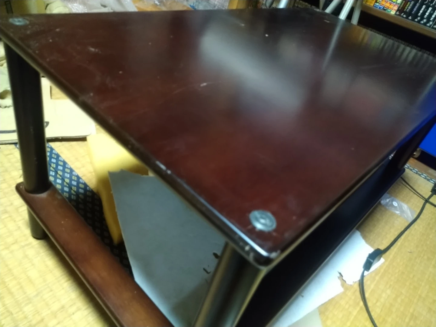 ローテーブル ダークブラウン