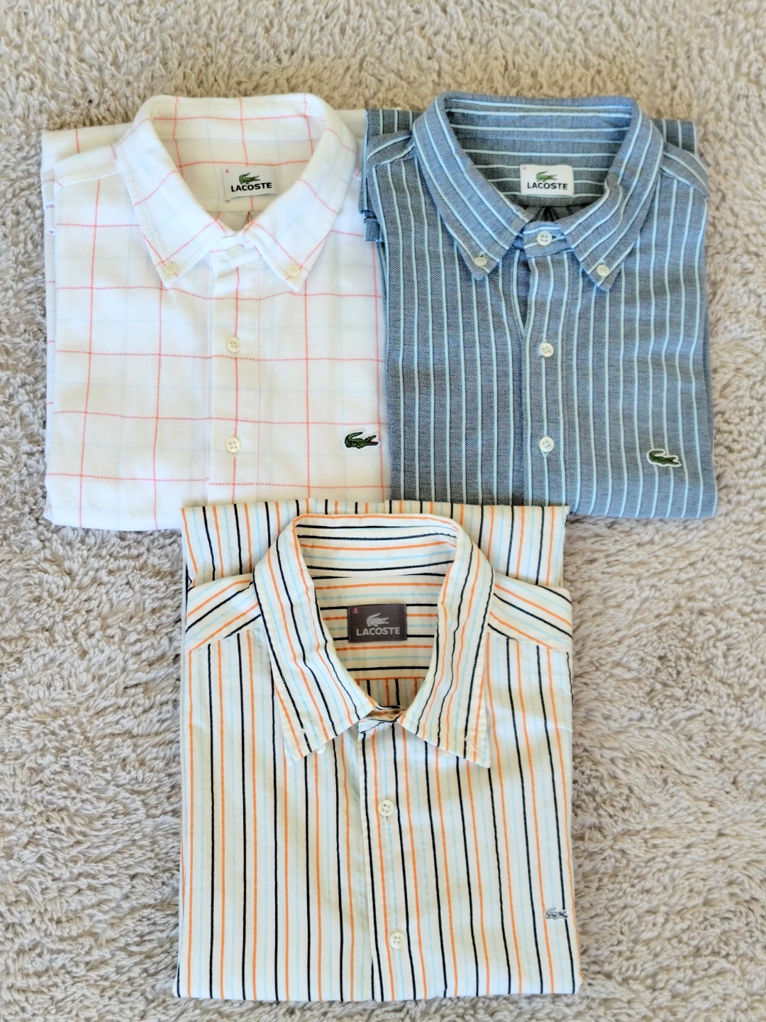 LACOSTE ラコステ メンズシャツ3枚