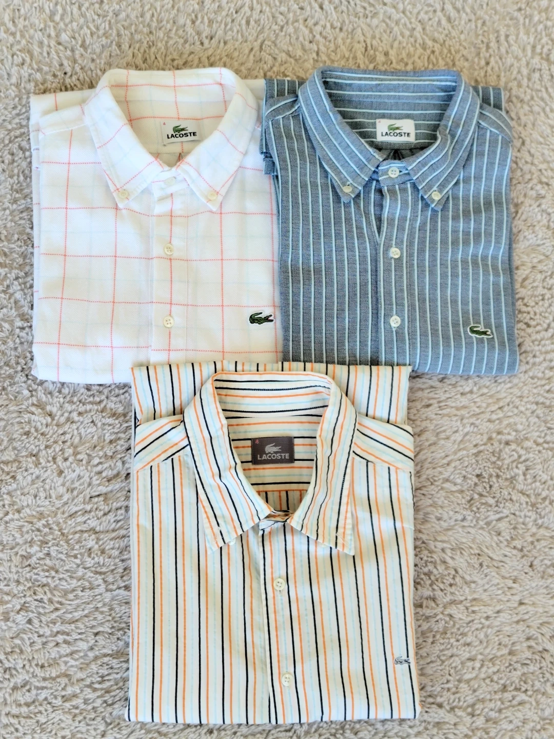 LACOSTE ラコステ メンズシャツ3枚