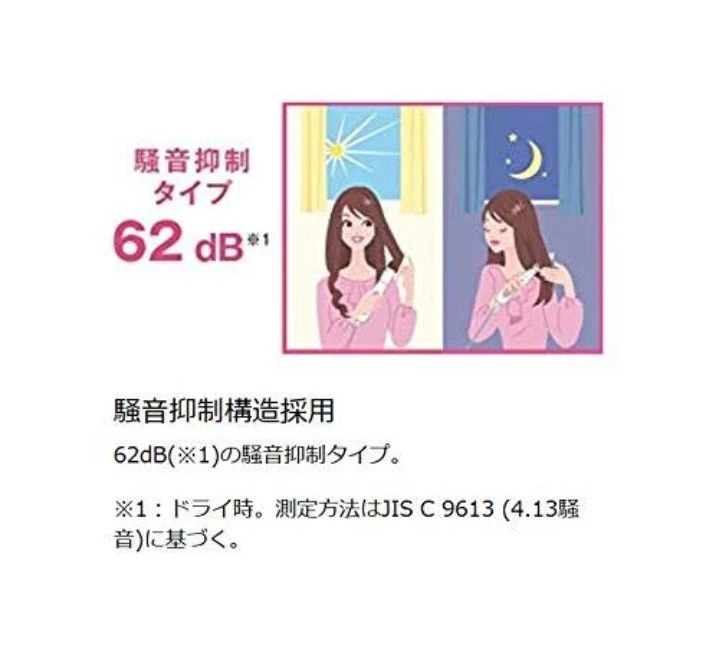 パナソニック くるくるドライヤー EH-KA16 ピンク【シリコン配合で髪に優しく、毛先までしっかり捉えて、簡単キレイ】の写真2枚目
